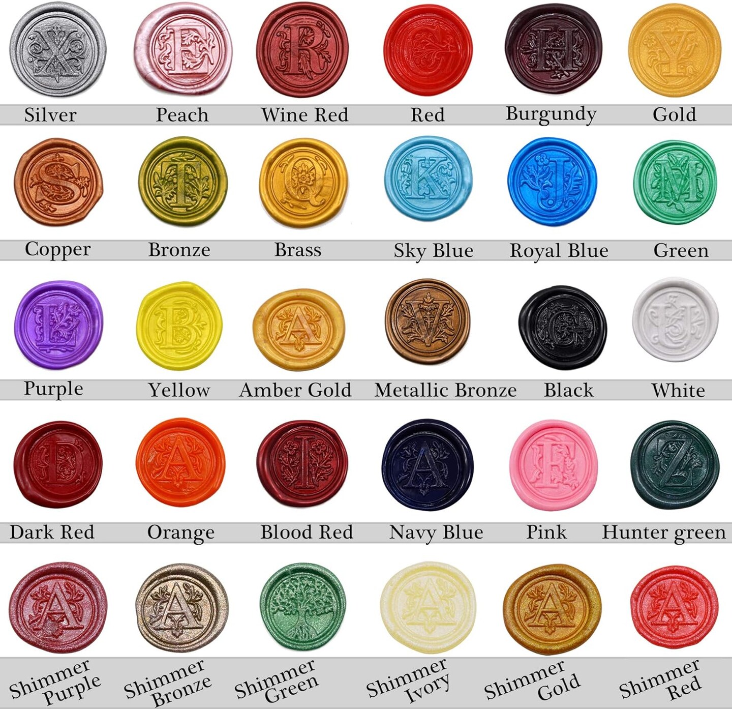Sealing Wax Rod Sparkles Blood Red for Standard Size Glue Gun - Pack of 12
