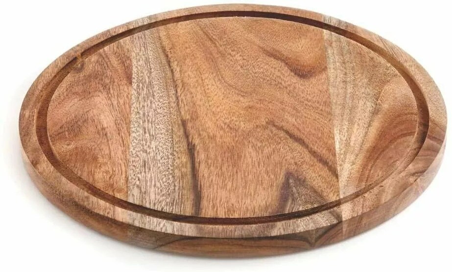 Wood Cake Stand with Glass Dome: Transformable to Cheese Board - Multi-function