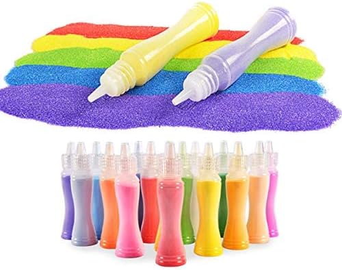 Mistari Peel and Sand Art Kits Sheets for Kids with 27 Sheets Sand Art Painting Cards and 2 Pieces Scratch Sticks Crafts (18 Colors + 27 Sheets)