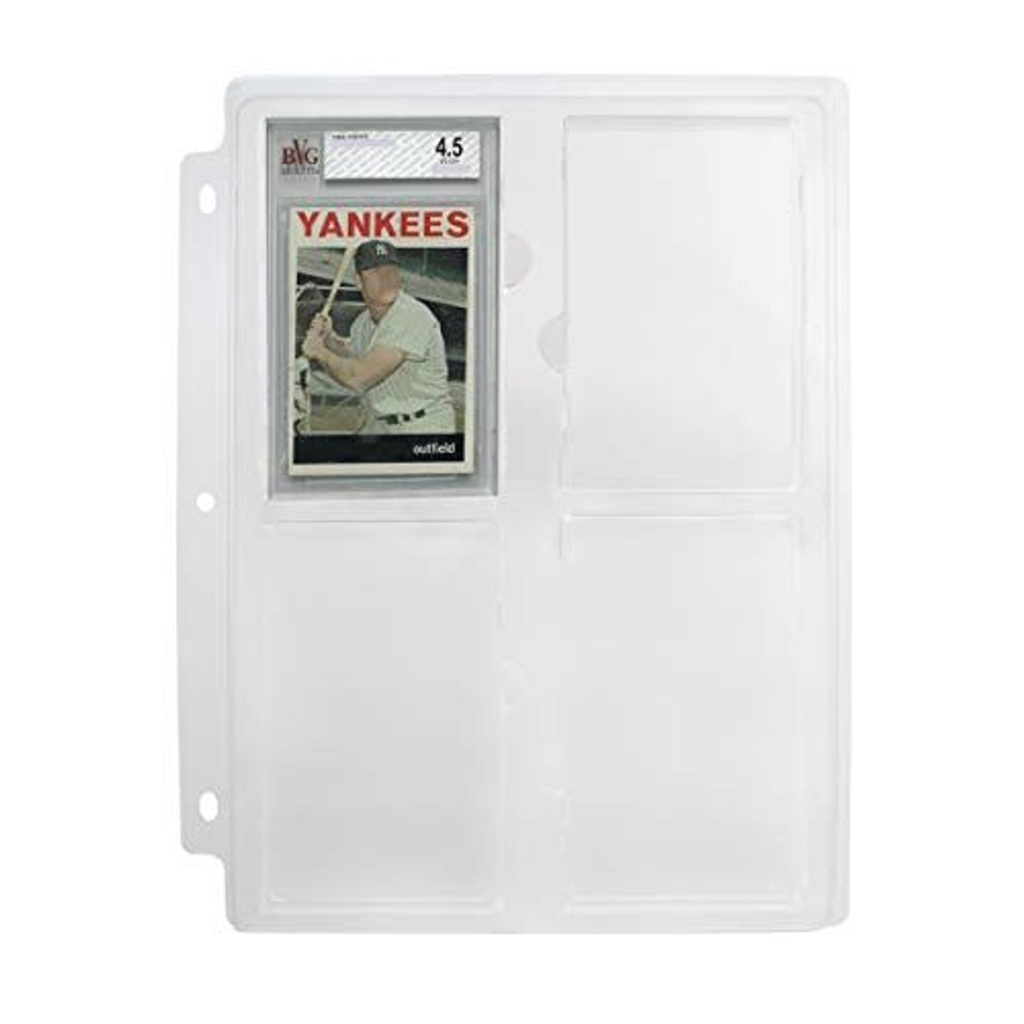 Simply Genius Beckett Graded Card Binder, Collectible Cards Storage Tray Holder for PRO Card Sleeves, Graded Sports Cards Slabs for Baseball Cards, Includes 3 Ring Binder, Holds 20 Cards