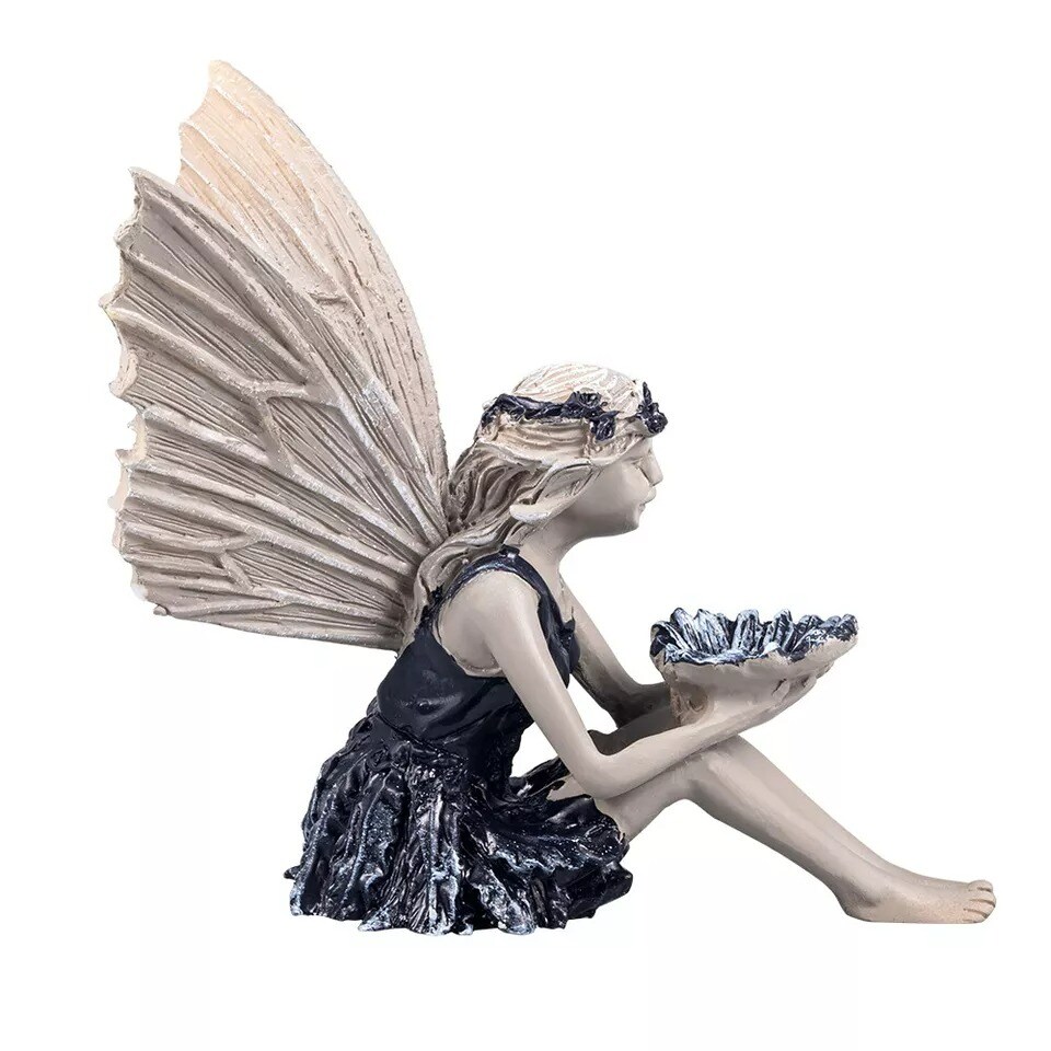 Sunflower Fairy Garden Statue Outdoor Ornament Fairy Statue Sculpture Decor