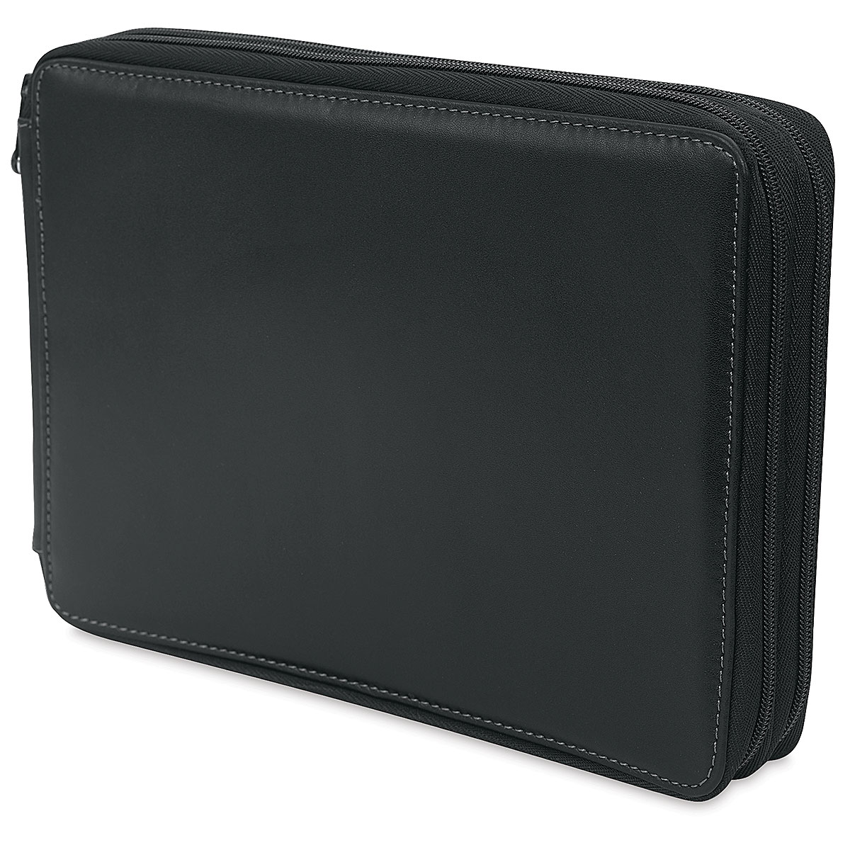 Speedball Classic Leather Pencil Case - Smooth Black, or 120 Pencils