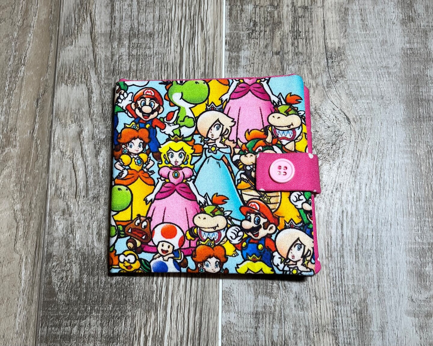 Fabric wallet, Mario wallet, girls wallet, bifold, Luigi wallet, change purse, Childrens bifold, ladies wallet