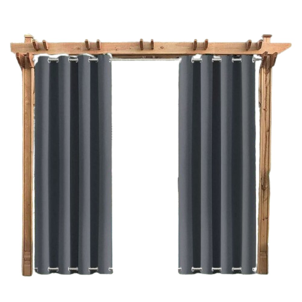 Kitcheniva Windproof Privacy Blackout Outdoor Curtains