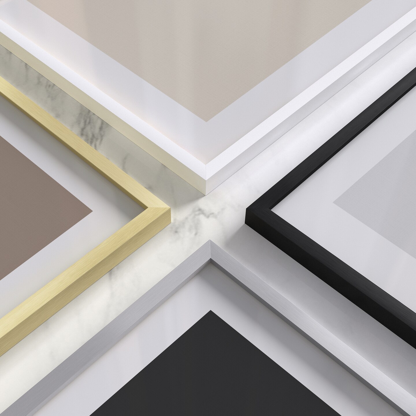 Haus and Hues Aluminum Metal Picture Frames