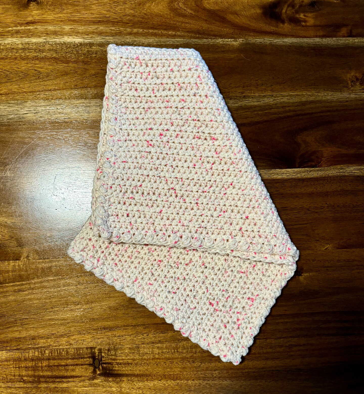 product name is Blanket - Crochet - I Love This Yarn - Standard (Crushed Raspberry) - Premie