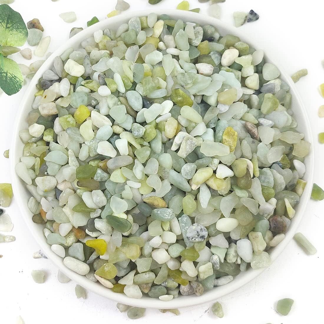 2LB Succulent and Cactus Gravel Pebbles, 1/5 Inch Natural Decorative Polished Stones, River Rocks for Vases, Aquariums, Terrarium and Outdoor Gardening, Mixed Color