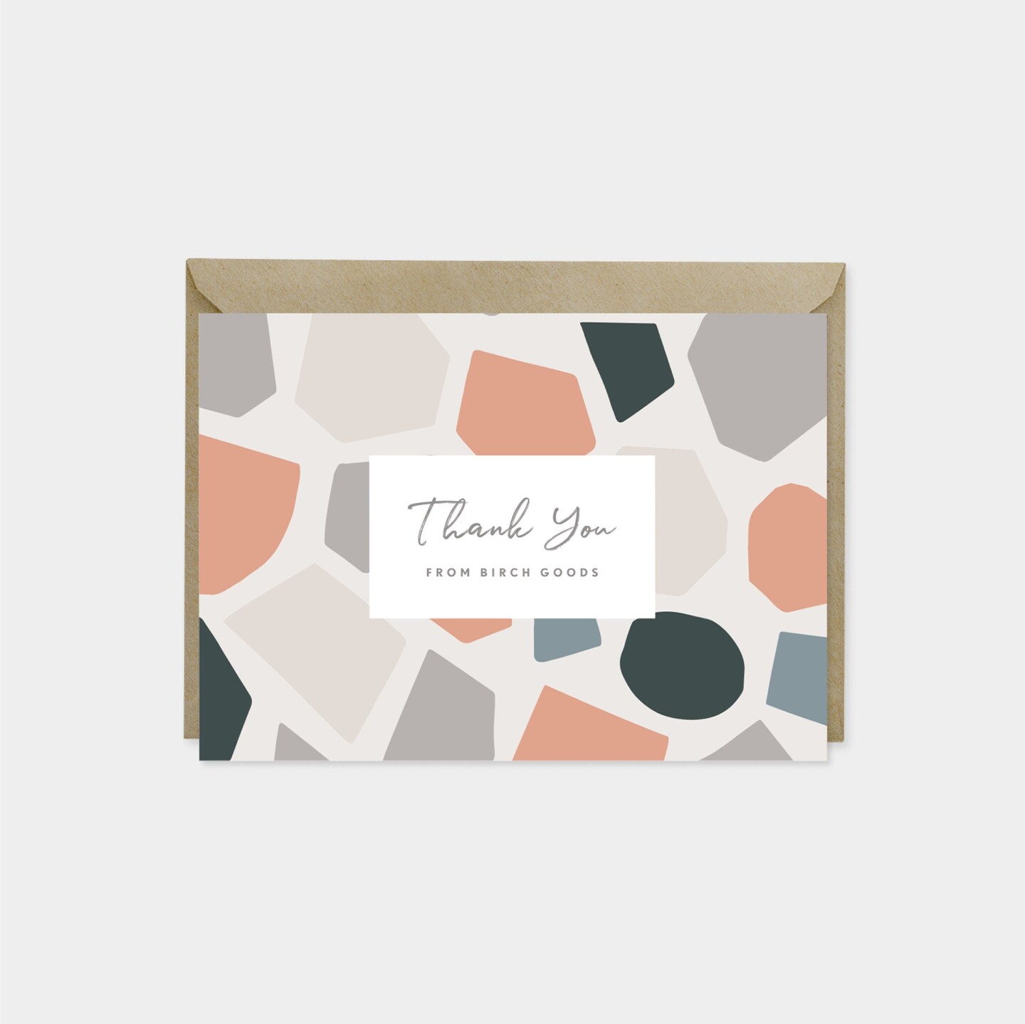 Thank You Card Set, Cut Out Shape