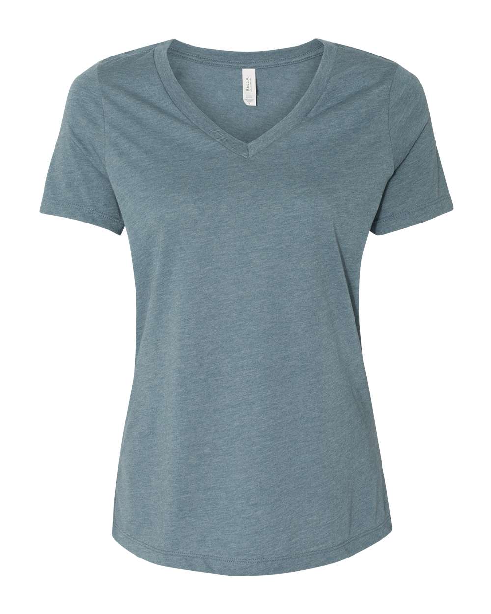 BELLA + CANVAS® Women's Relaxed Heather CVC V-Neck Short Sleeve T-Shirt - 6405CVC