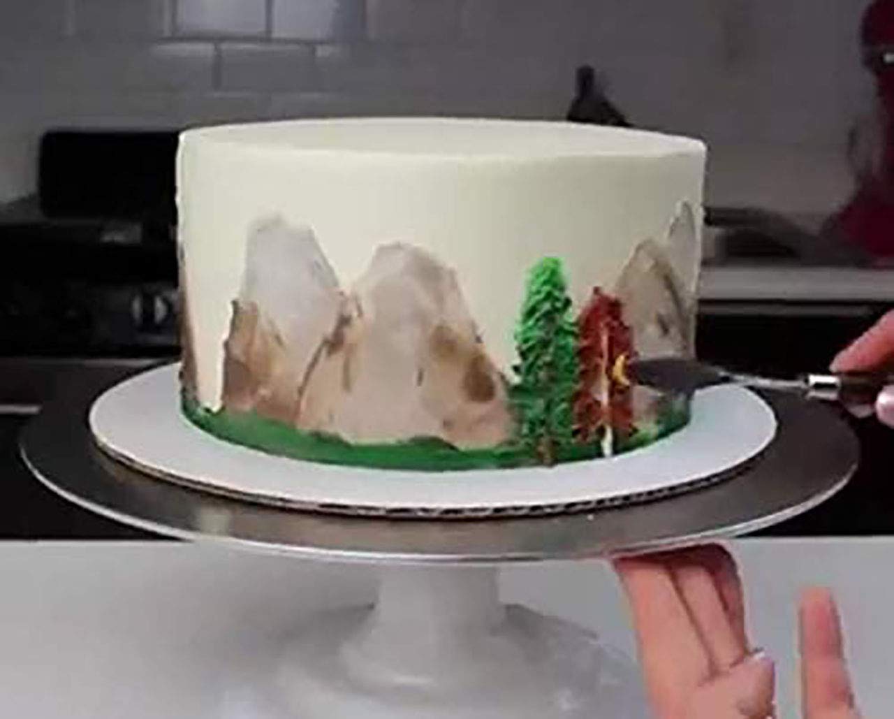 5 Pieces Set Stainless Steel Frosting Baking Pastry Tool Mixing Set Cake Icing Oil Painting Decorating Cream Toner Tool