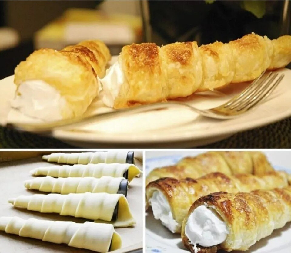 12 Pcs Stainless Steel Pastry Molds Set - Cream Horn &#x26; Cannoli Tubes for Baking