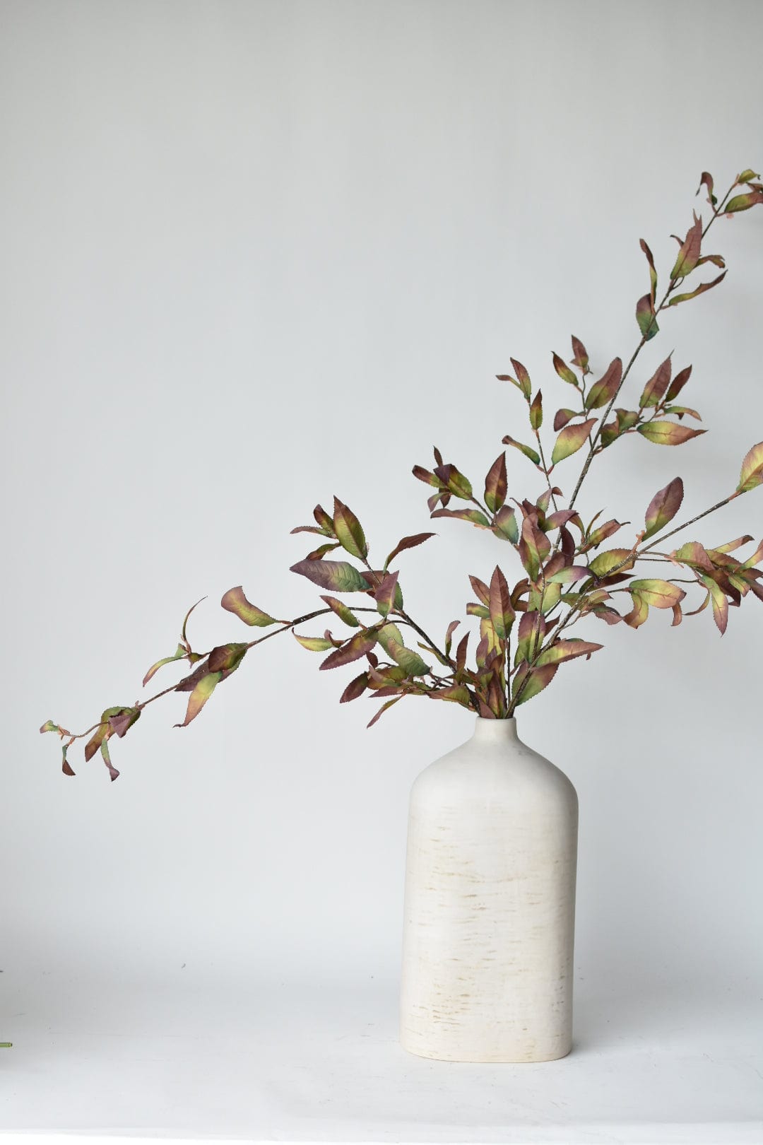 48&#x22; Faux Dried Chokeberry Fall Foliage Stem - Dried Eggplant Brown