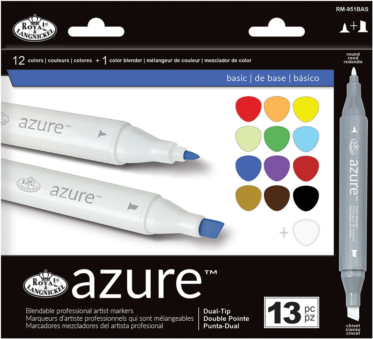 Azure Marker Set 13/Pkg Basic Colors