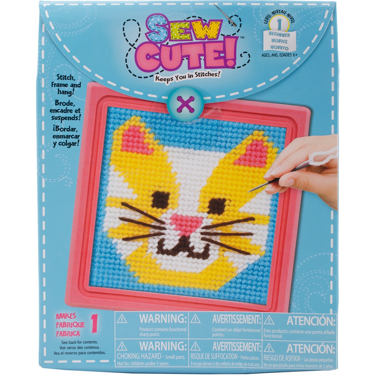 Colorbok Sew Cute! Needlepoint Kit-Cat
