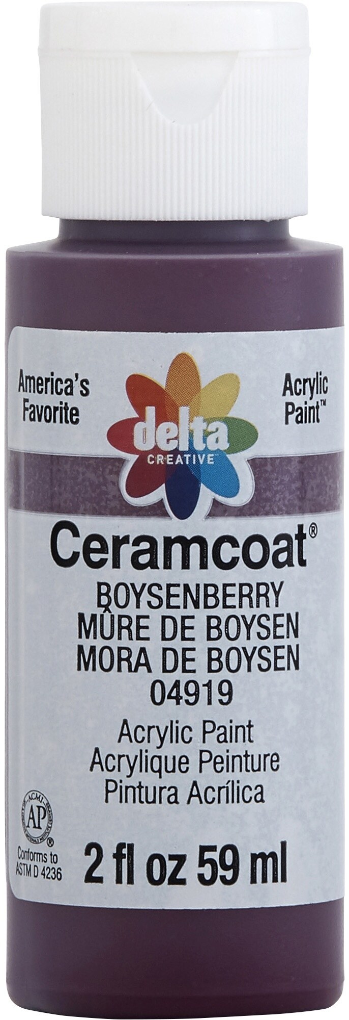 2 fl oz Acrylic Craft Paint Pretty Pink - Delta Ceramcoat