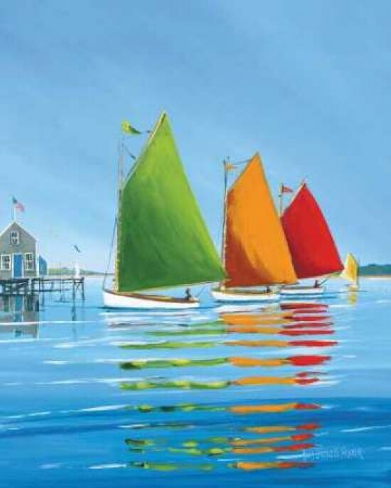 Cape Cod Sail Poster Print by Sally Caldwell Fisher - Item # VARPDXC873D