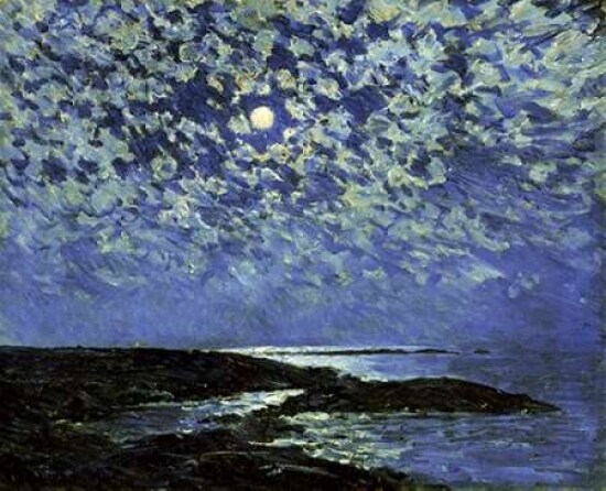 Moonlight Isle of Shoals Poster Print by Childe Hassam - Item # VARPDX268061