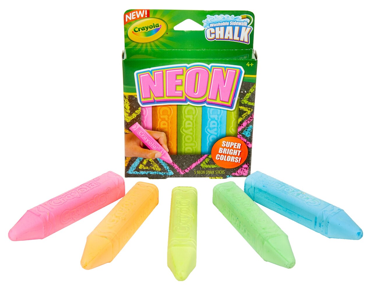 Crayola Special FX Neon Sidewalk Chalk-5/Pkg, Count: 1 | Michaels