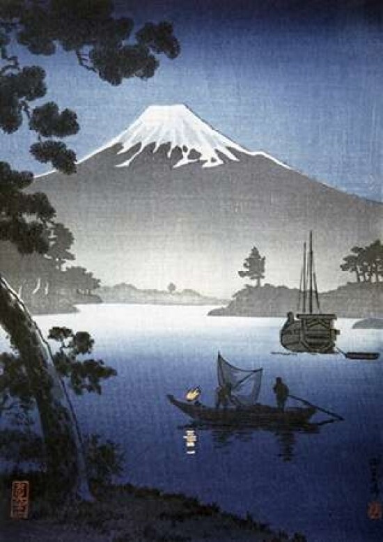 Japanese Print - Mount Fuji from Tagonoura By Shinsei Poster Print by Unknown - Item # VARPDX283117