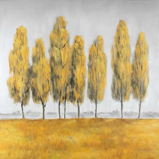 Abstract Yellow Trees Poster Print by Atelier B Art Studio - Item # VARPDXBEGLAN80