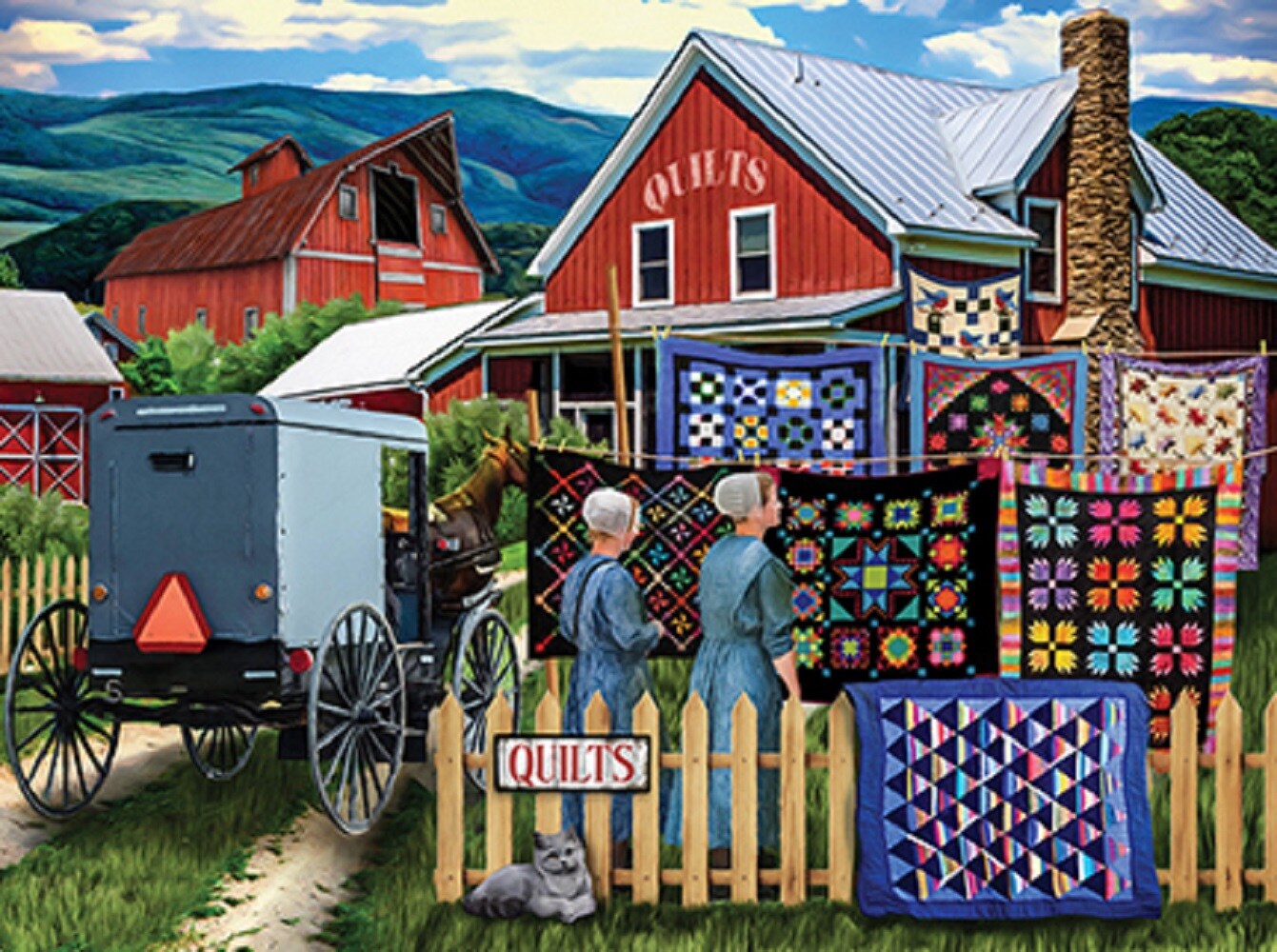 Sunsout Checking in on the Competition 1000 pc Jigsaw Puzzle 28564