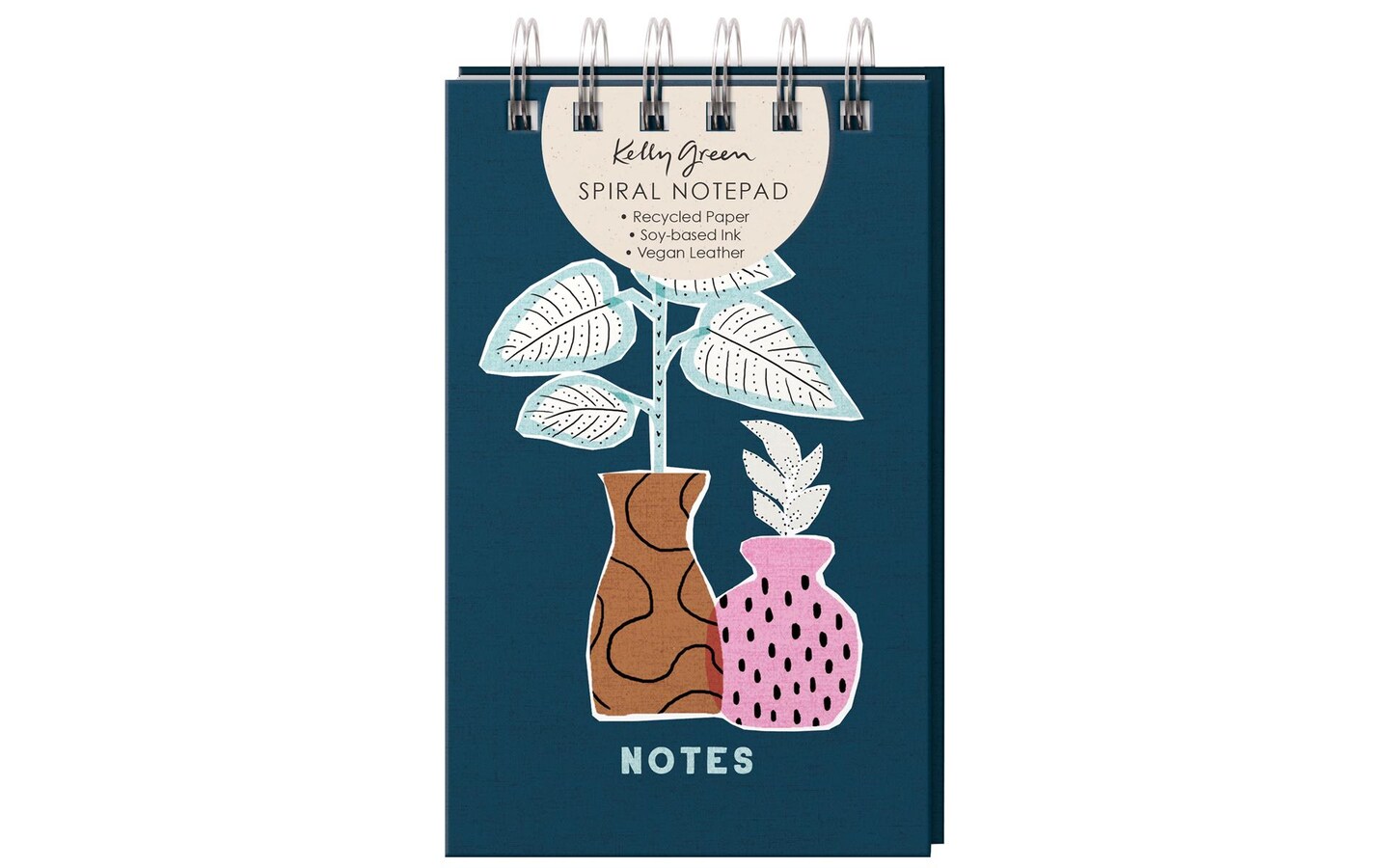 Punch Studio Spiral Bound Note Pad Arboretum Pots