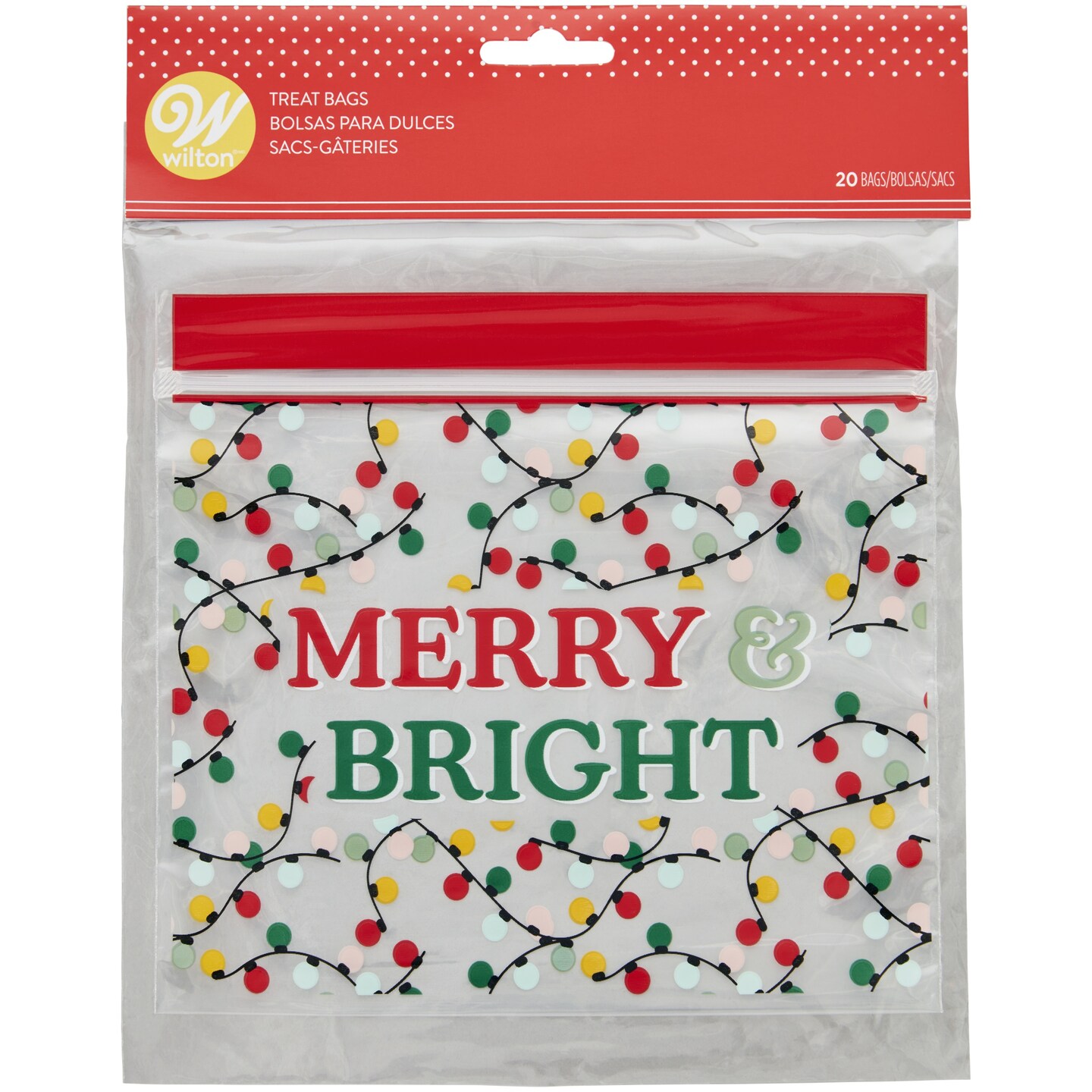 Wilton Resealable Treat Bags 20 Pkg Merry Bright Michaels