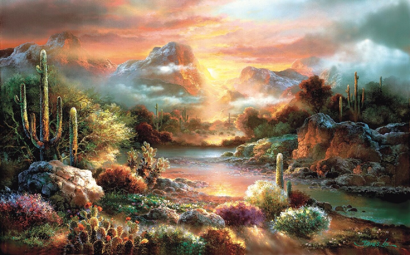 Sunsout Sunset Splendor 300 pc   Jigsaw Puzzle 18002