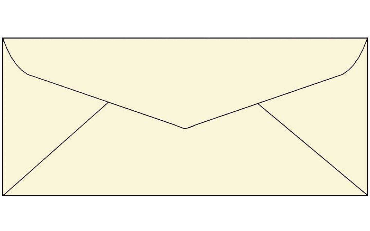Envelope #10 Letter 25pc Cream