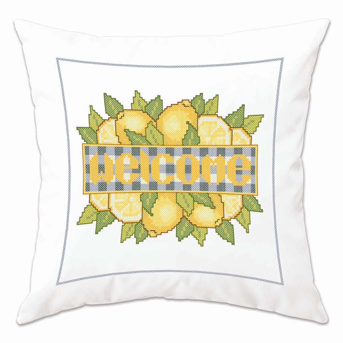 Herrschners Sweetest Pillow Cover Stamped CrossStitch Kit Michaels
