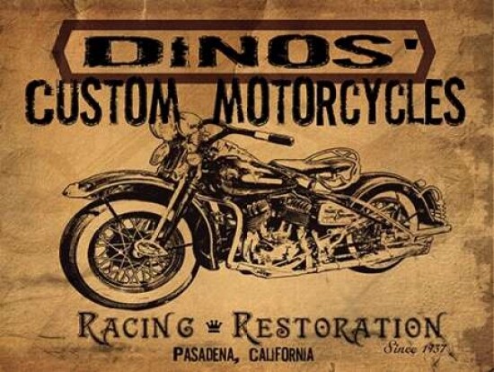 Dinos Motorcycles Poster Print by Jason Giacopelli - Item # VARPDXGPL120