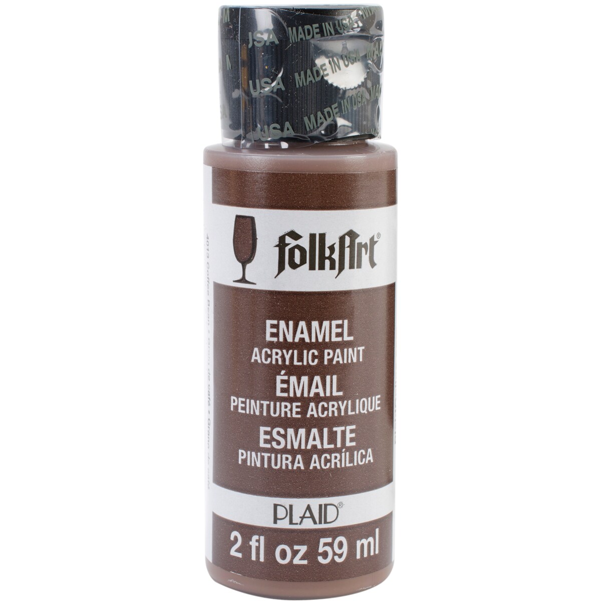FolkArt Enamel Paint 2oz-Coffee Bean