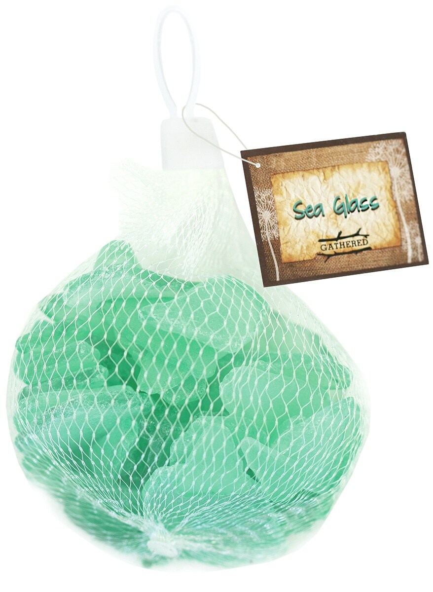 Bci Crafts Gathered Sea Glass 12.5Oz-Sea Green