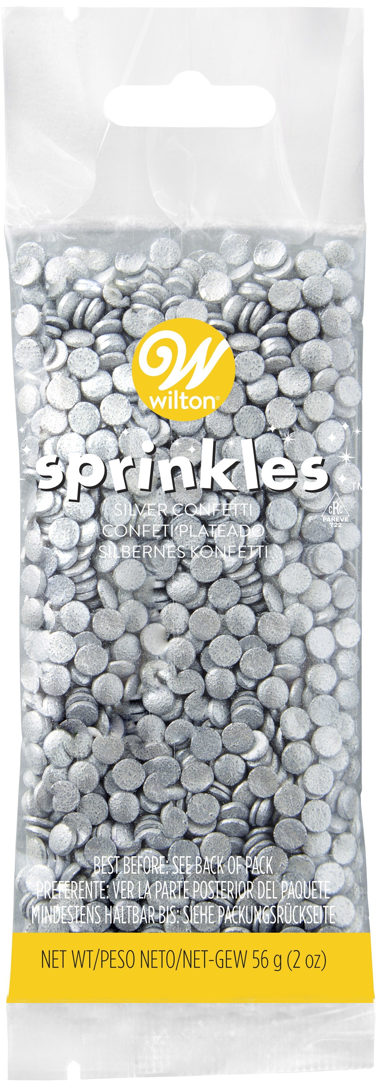 Sprinkles Pouch-Silver Small Confetti