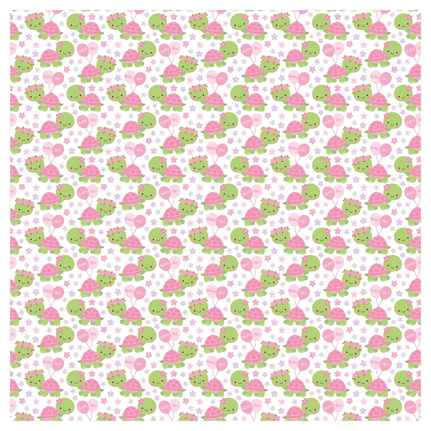 Little Birdie Little Miracle Cardstock Pack 12"X12" 12/Pkg-Baby Girl