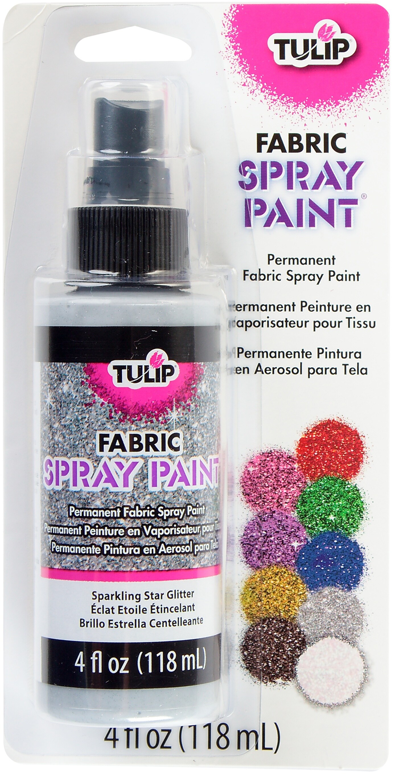 Tulip Fabric Spray Paint Pink Diamond Glitter 4 OZ New And Sealed Htf Rare