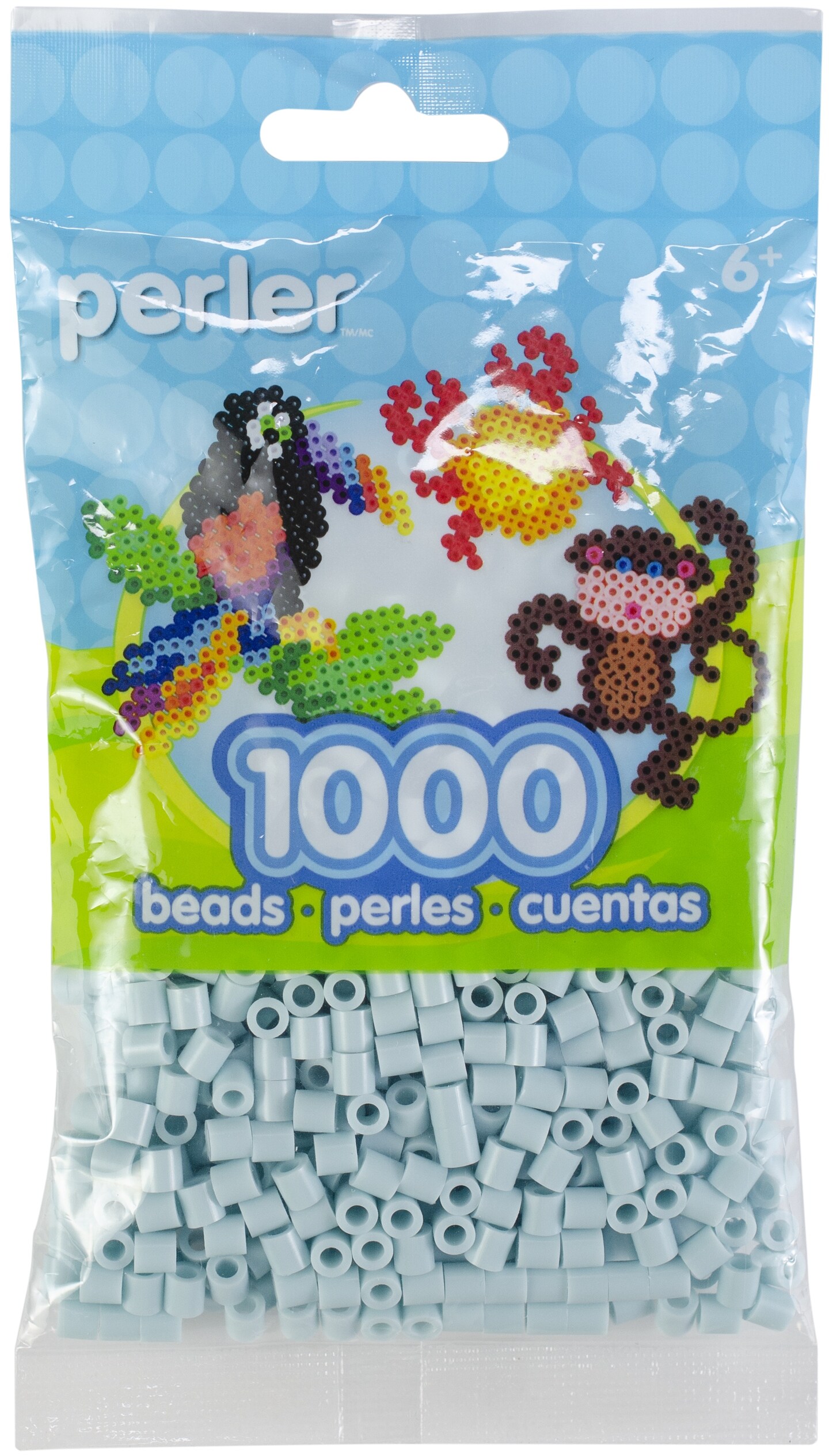 Perler Beads 1,000/Pkg-Robins Egg, Count: 1, Model: PBB80-19-202