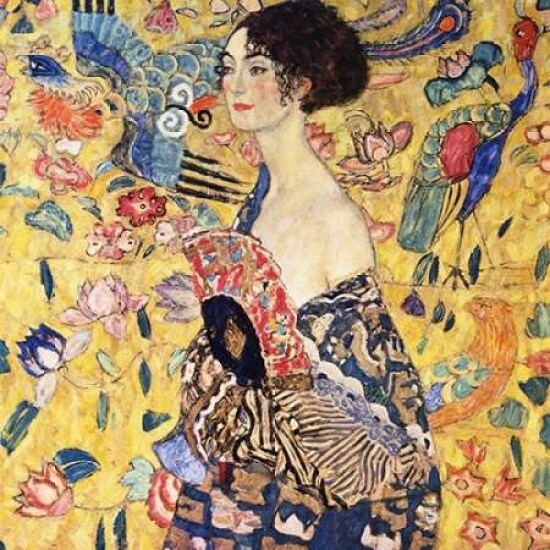 Lady With Fan Poster Print by Gustav Klimt - Item # VARPDX373355