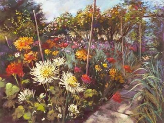 Dusk in the Walled Garden Poster Print by  Nel Whatmore - Item # VARPDX3NW3402