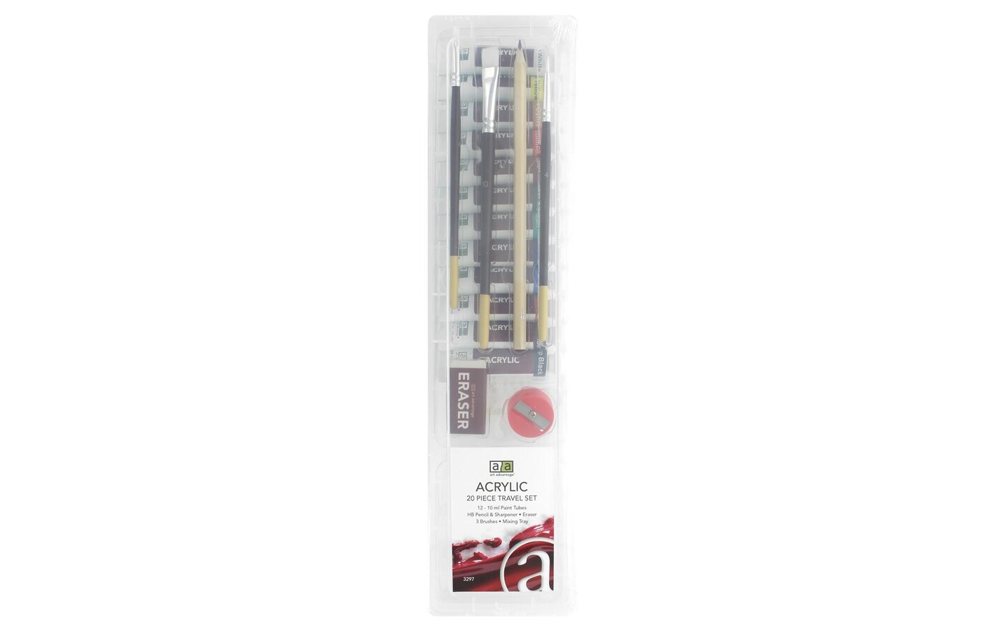 Art Advantage Travel Paint Set Acrylic 12 Color