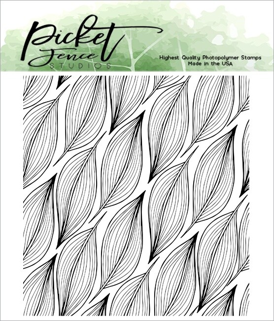 Picket Fence Studios: Slim Line Leaf Stencil