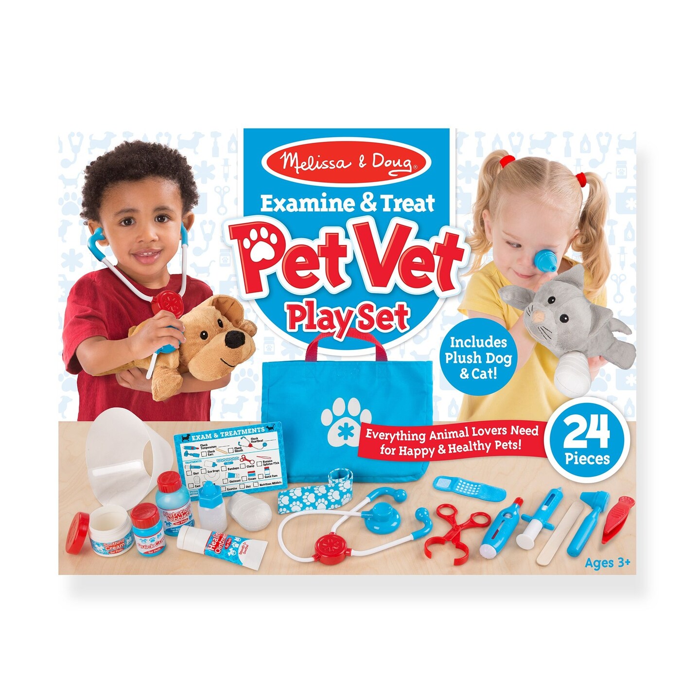 Melissa &#x26; Doug Examine &#x26; Treat Pet Vet Play Set-