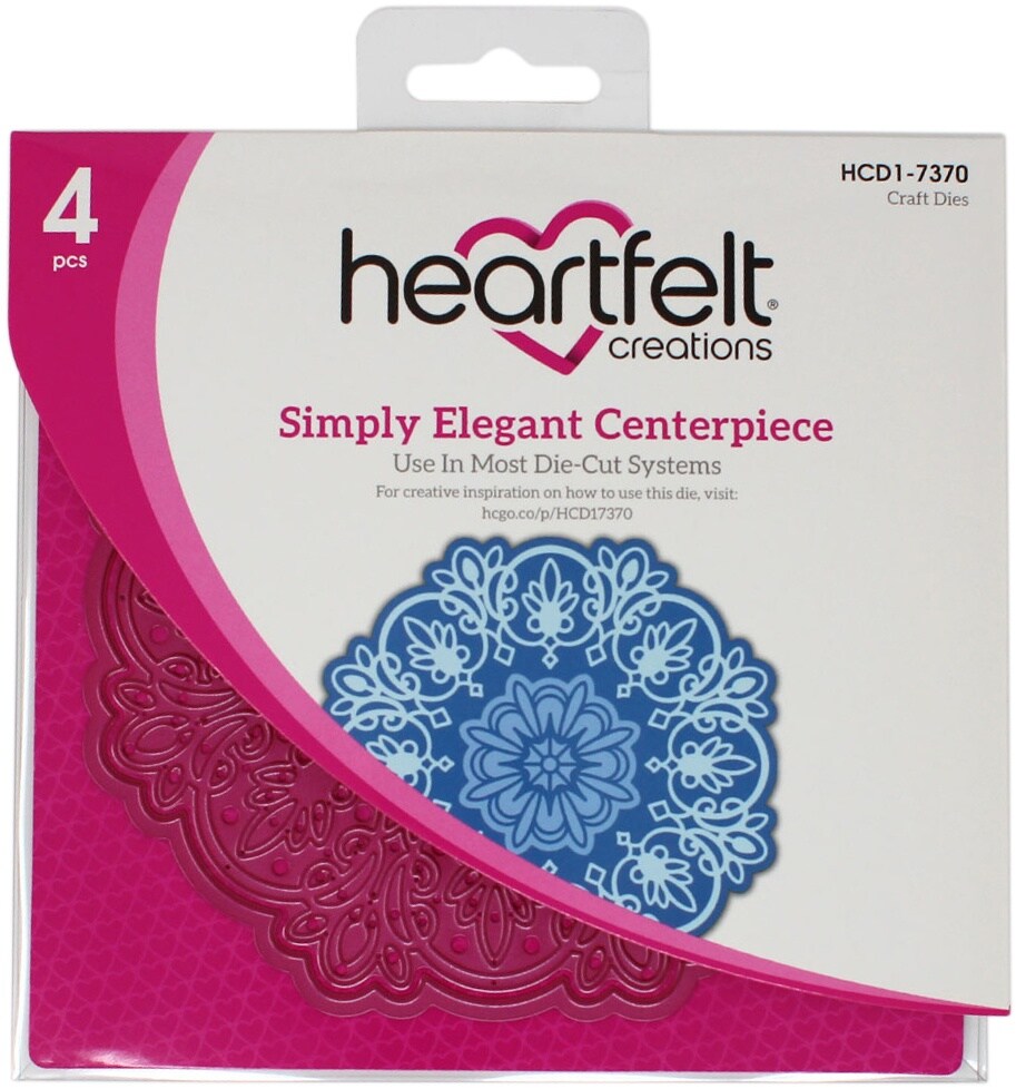 Heartfelt Creations Cut & Emboss Dies-Simply Elegant Centerpiece