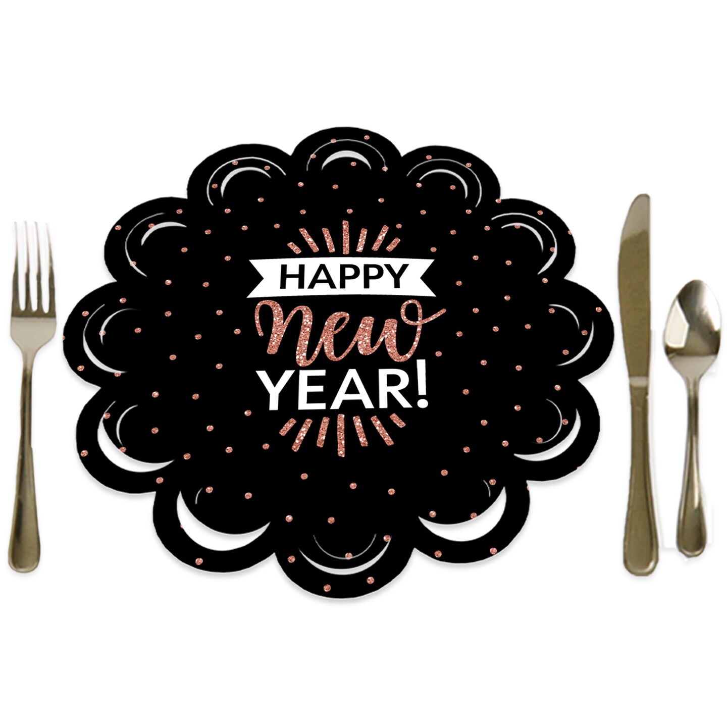 Big Dot of Happiness Rose Gold Happy New Year - New Years Eve Party ...