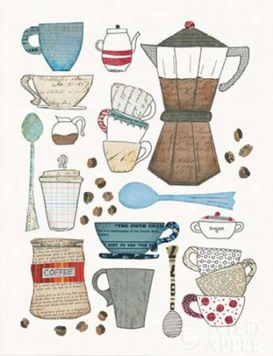 Coffee Chart I v2 Poster Print by  Courtney Prahl - Item # VARPDX25961