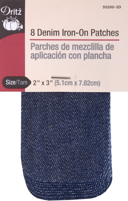Dritz Iron-On Patches 2&#x22;X3&#x22; 8/Pkg