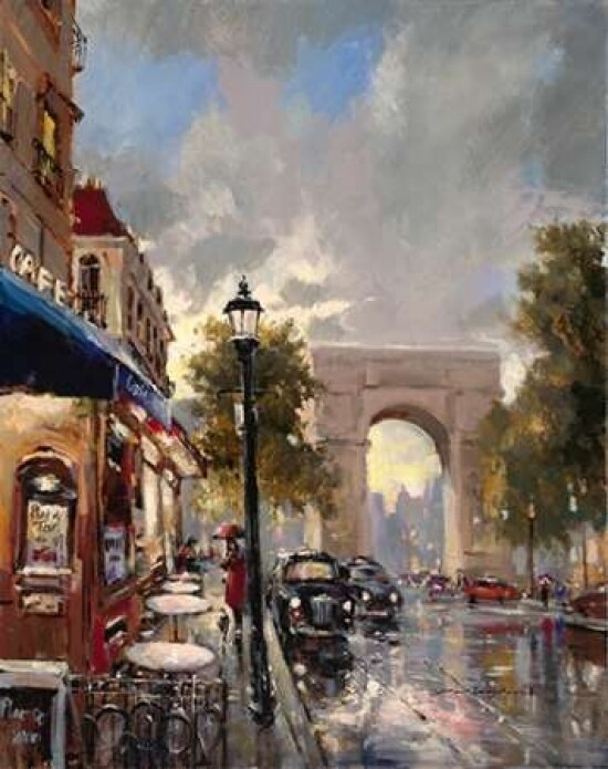 Arc De Triomphe Avenue Poster Print by Brent Heighton - Item # VARPDX222HEI1093