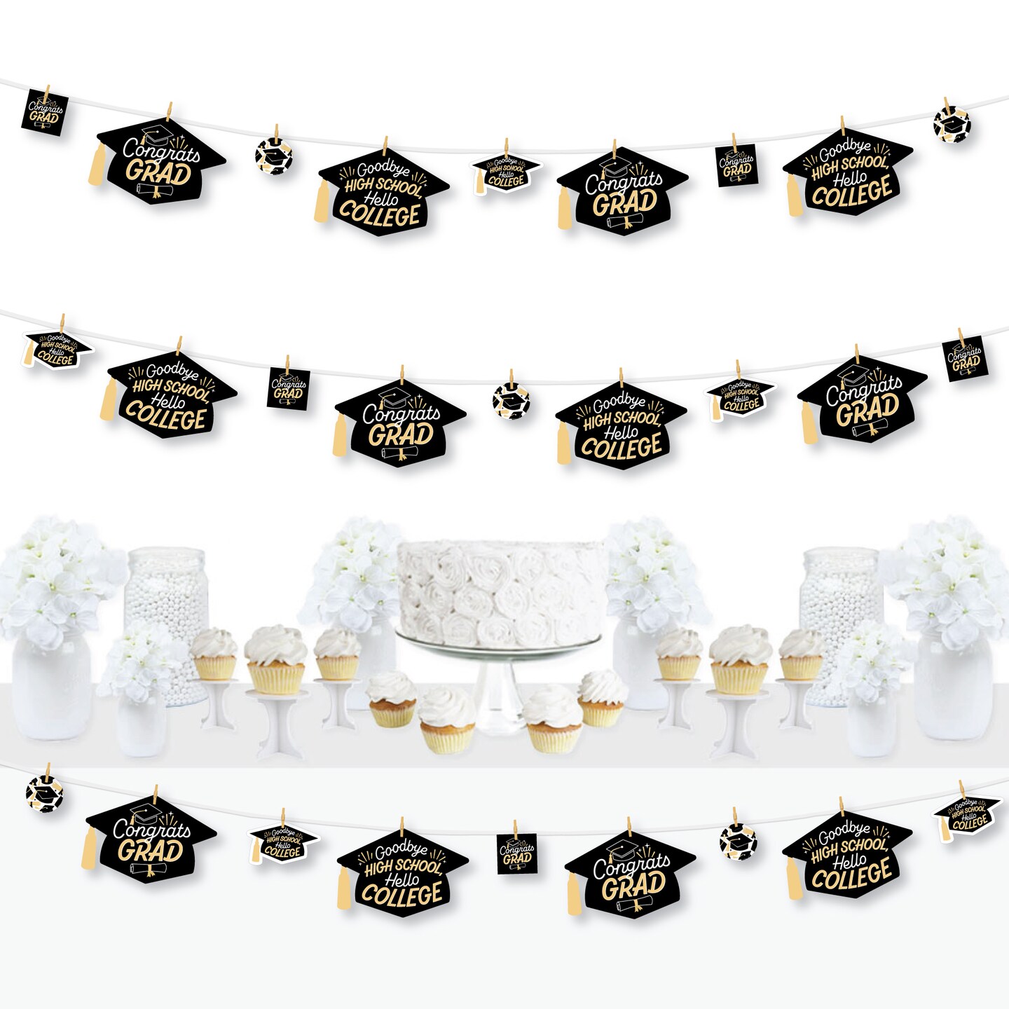 Big Dot Of Happiness Hello College Graduation Party Centerpieces