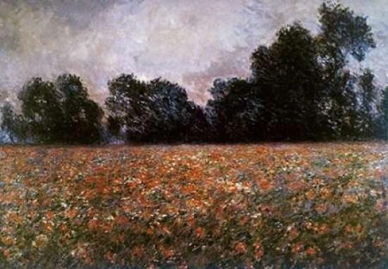 Field of Wild Poppies Poster Print by Claude Monet - Item # VARPDX278656