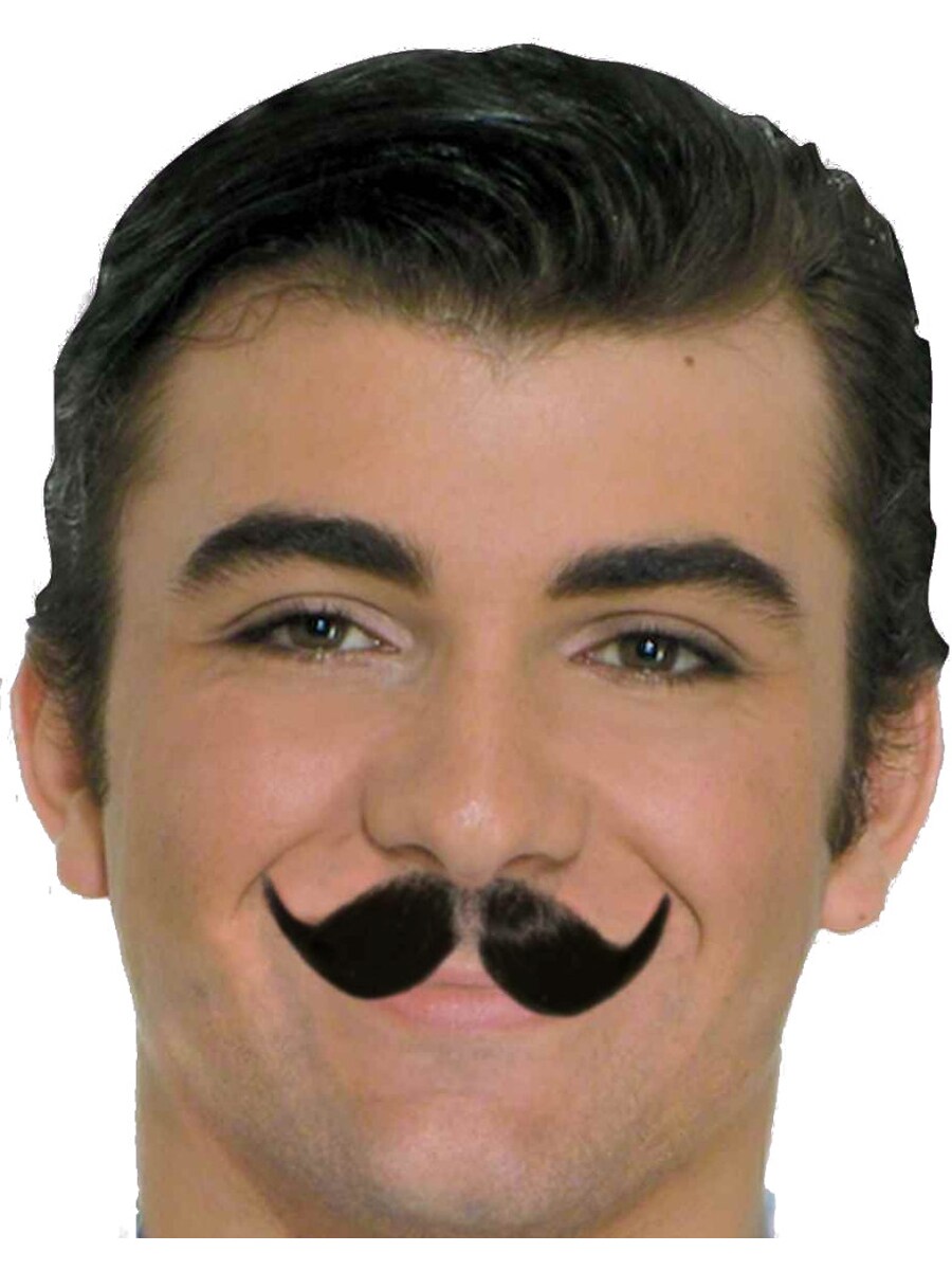 Black Chauffeur Butler British Costume Winged Moustache